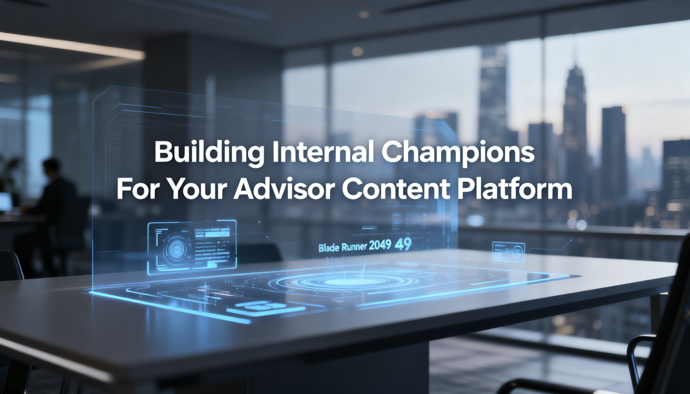 Advisor content platforms